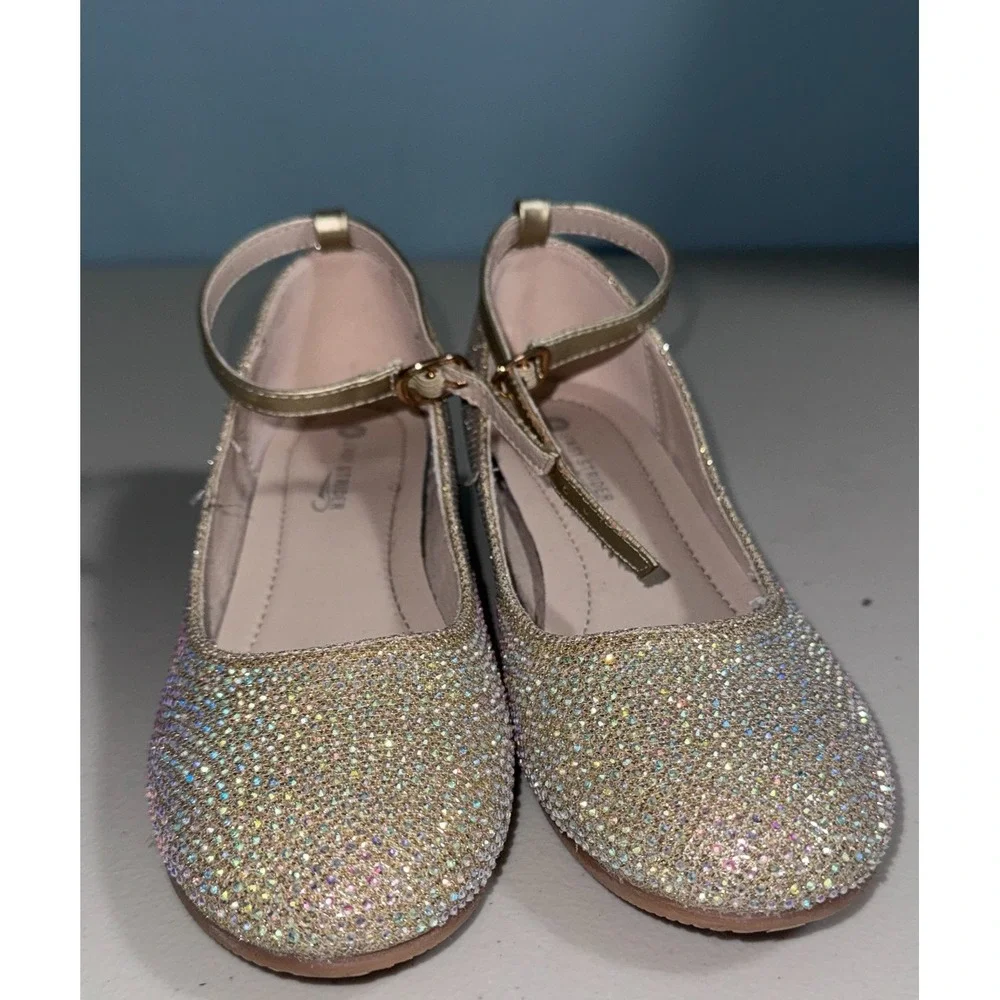 Easy Strider Girls 4 Heel Shoes Rhinestone Special Occasion Formal Party
